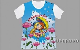 Купить в Барановичах недорого детскую футболку с рисунком для девочки